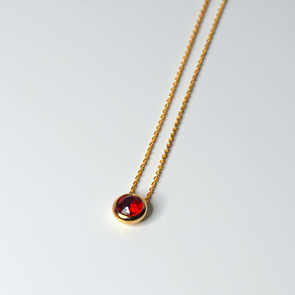 STAINLESS STEEL CRYSTAL NECKLACE