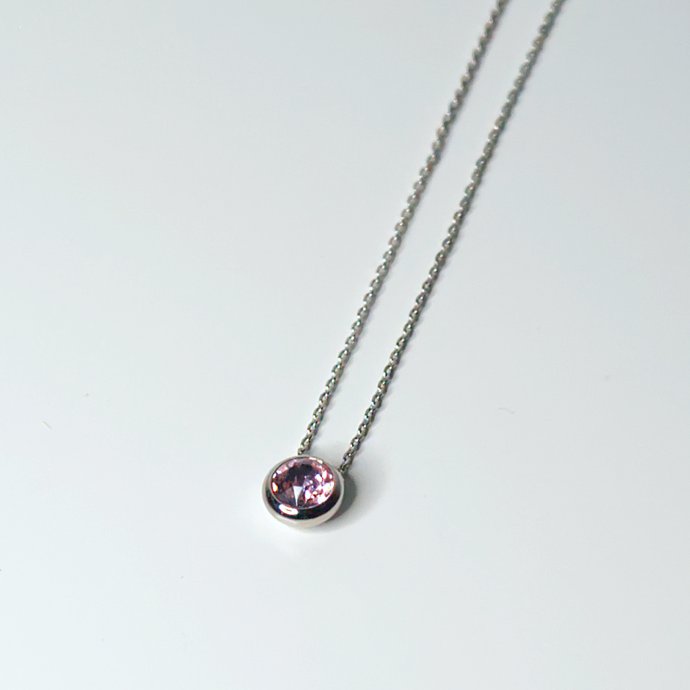 STAINLESS STEEL CRYSTAL NECKLACE